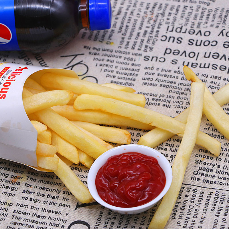 麦肯裹粉细薯条肯德基薯条冷冻半成品薯条咸味细薯条零食曲薯 波纹曲
