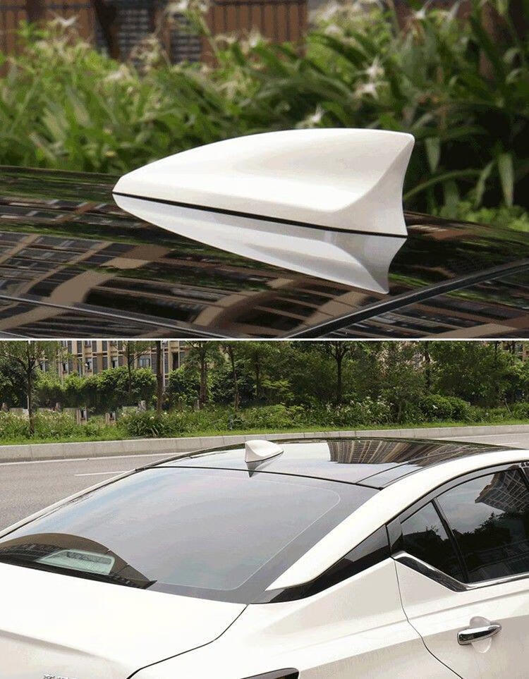 适用于大众桑塔纳捷达速腾宝来朗逸汽车白色鲨鱼鳍天线改装迈腾装饰