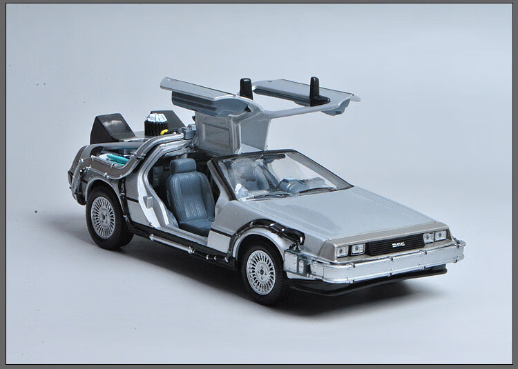 回到未来车模型 时光机电影版威利1:24 dmc头号玩家仿真汽车模型 第ii