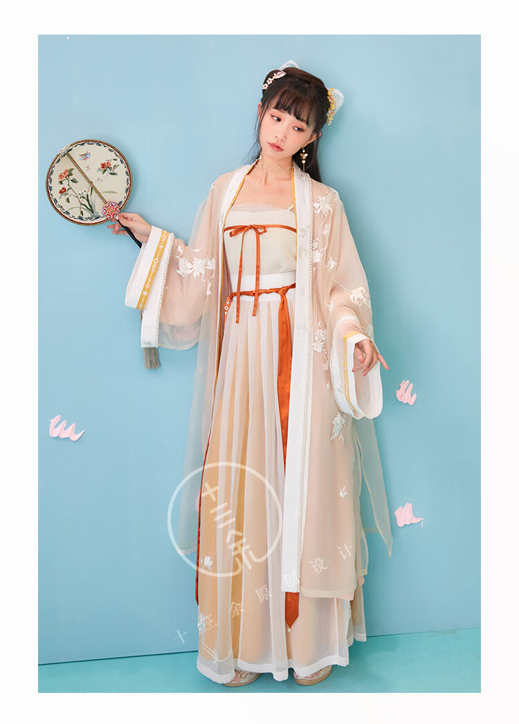 双层褙子齐腰汉服女 吊带 春事休 xs【图片 价格 品牌 报价】-京东