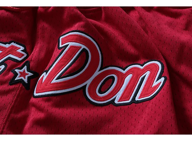 方同款网眼刺绣迈阿密heat热火队篮球运动五分短裤 og款热火 s【图片