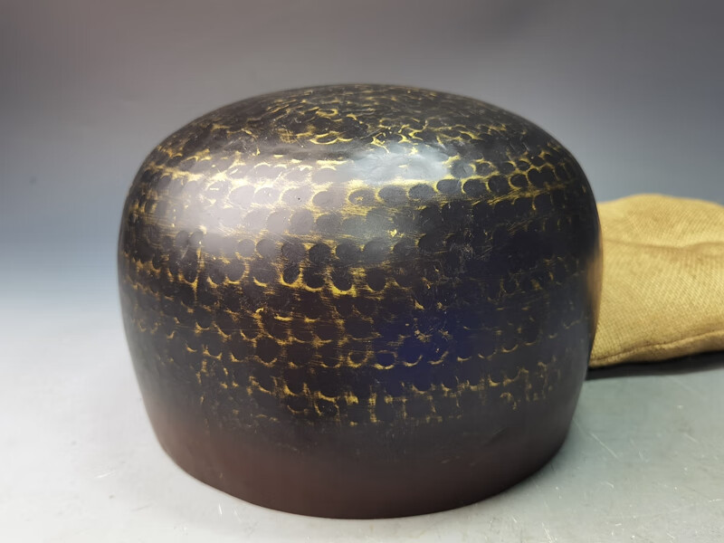 日本回流铜器 日本回流铜器罄手打老铜钵音钵佛道香道复古摆件器具