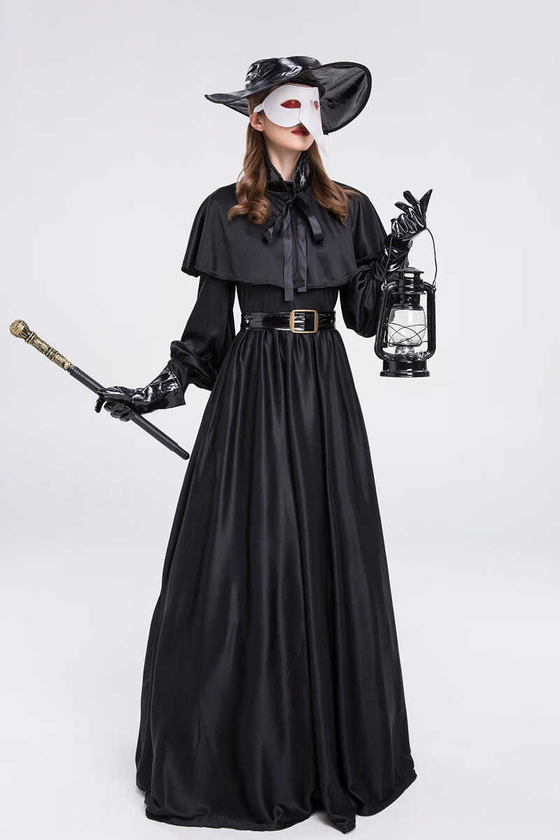 瘟疫医生cos服欧美鸟嘴医生cos套装中世纪暗黑英雄服蚁人乌鸦长嘴装