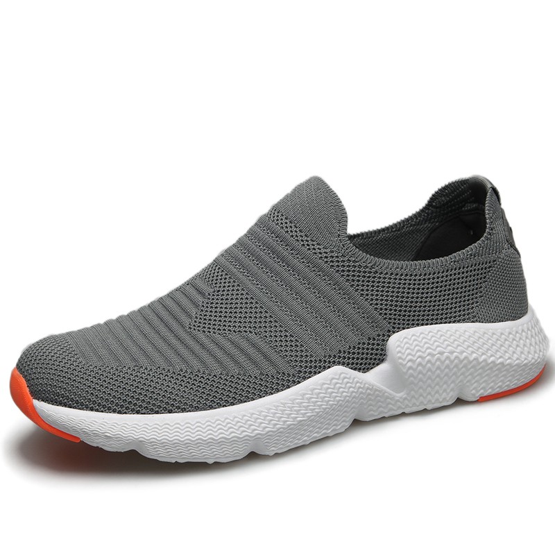 新款网面飞织男休闲运动鞋