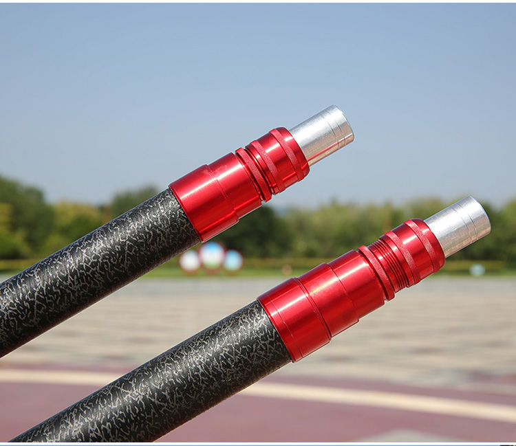 钓鱼抄网竿碳素杆超硬大物抄网杆捞鱼网 操网伸缩杆 驰爵 6米大物裸杆