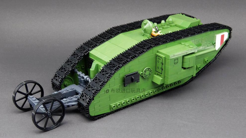 德国a7v坦克cobi一战ft17英国mark ia7v坦克积木拼装玩具模型收藏进口