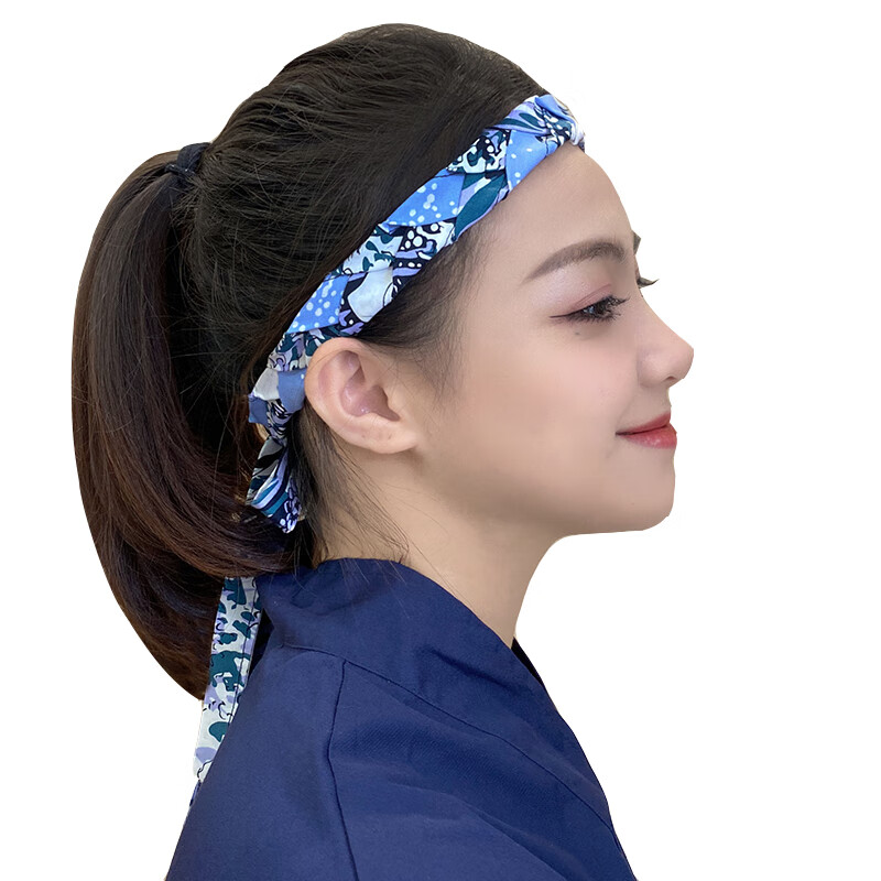 珂纷 日式厨师头巾包头帽子日料店厨房工作帽海盗帽料理店服务员吸汗