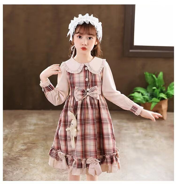 唐思贝雅洛丽塔儿童萝莉装12岁女童裙子秋季10岁女孩连衣裙大童15岁