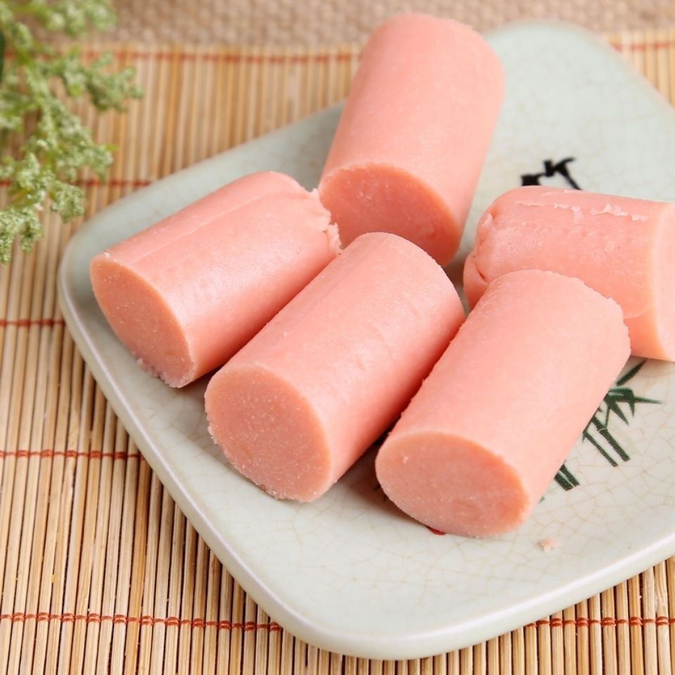 面粉火腿肠正宗铁板烤肠面肠街头淀粉肠煎炸烤油炸香肠整箱50g 100g