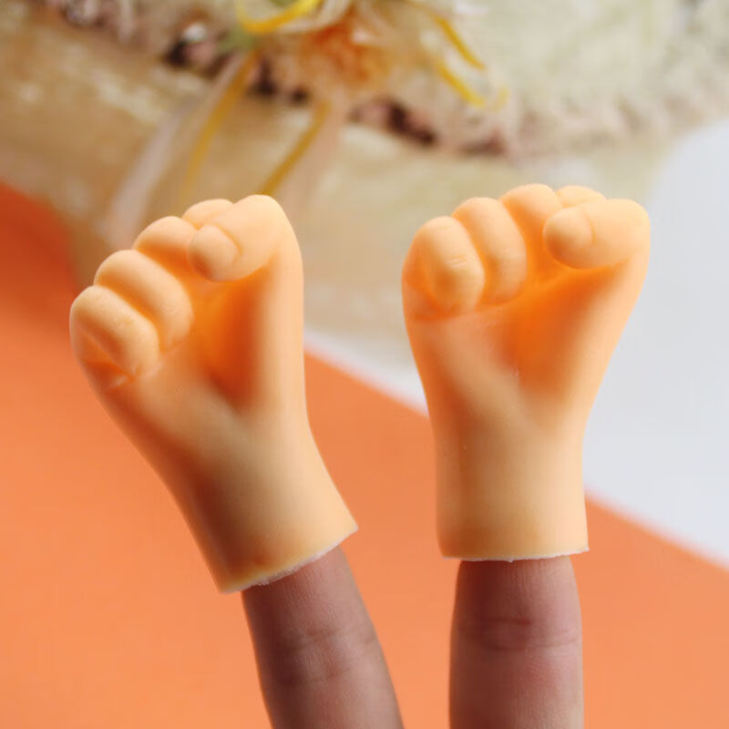 抖音迷你整蛊芭比网红小手逗猫猫玩具橡胶硅胶小手搞怪可爱撸猫小手