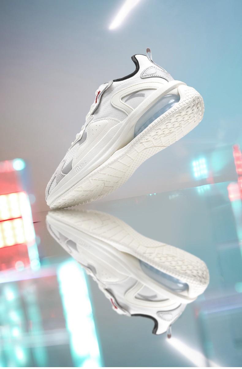 安踏弹力胶科技休闲鞋男鞋2022夏季新款透气跑步鞋男子运动鞋百搭鞋