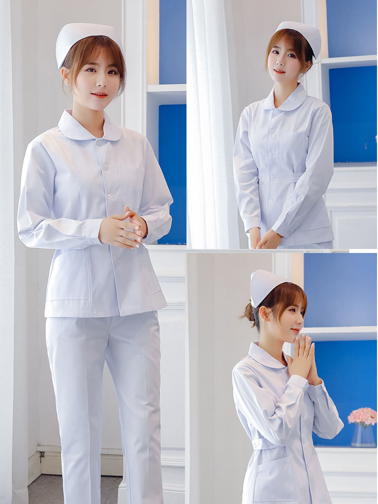 护士服长袖秋冬装女修身护士服护士裤分体套装短款医院护工工作服医护