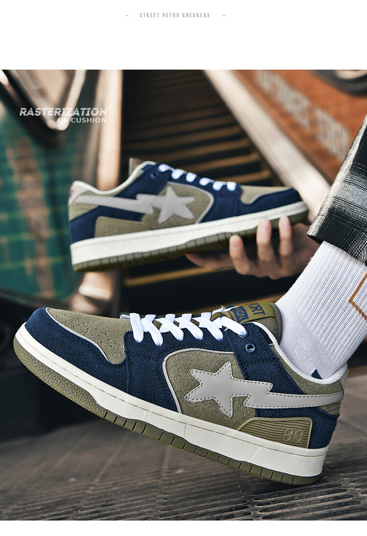 bapesta sk8 duck板鞋男女秋冬季鞋子设计感小众情侣休闲鞋官方同款