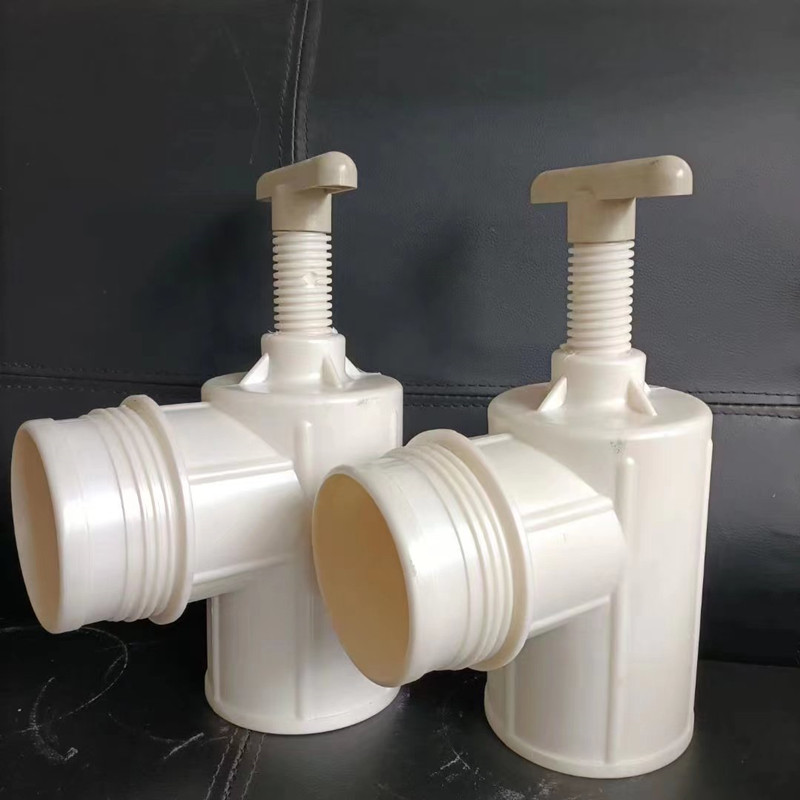 abs出水口 农田灌溉pvc/pe管道阀门给水栓 塑料直插式出水栓aa 白色