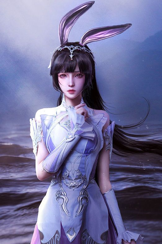 赛瑟达现货斗罗大陆小舞cos服五年后之约成年同款衣服女装兔子耳朵