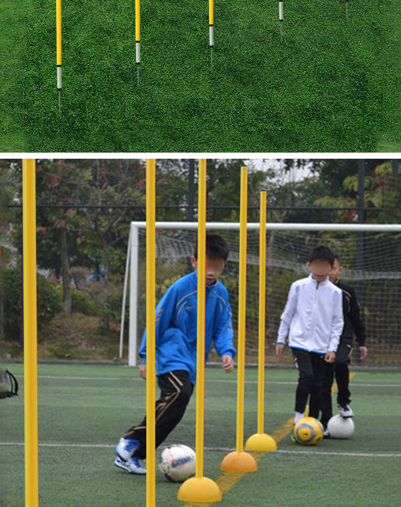 足球绕杆训练篮球足球训练装备辅助器材中考交通标志杆绕桩练车杆蛇形