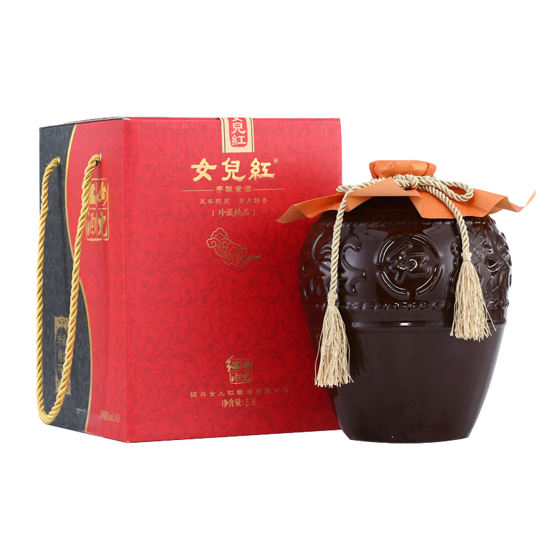 京东物流绍兴花雕酒女儿红28l升精品坛装