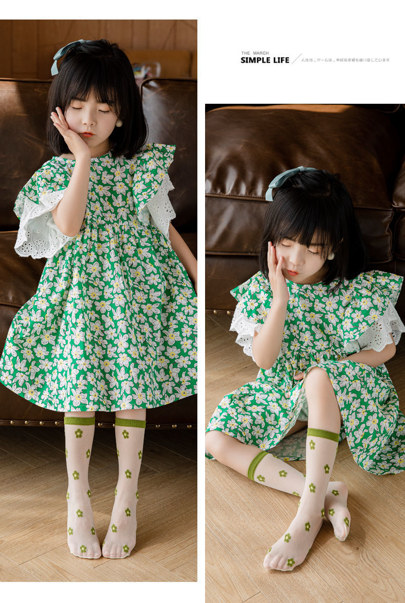 袜儿童中大童款韩版水晶丝袜适合2-12岁小女孩夏天穿的洋气时髦潮袜