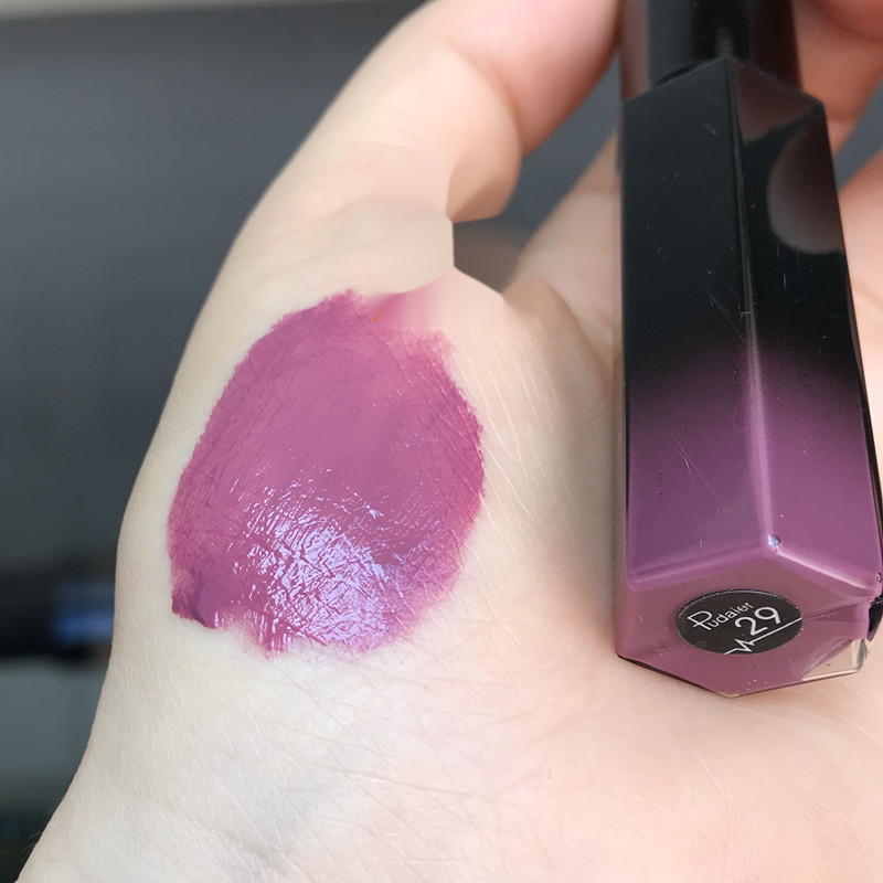 口黑口绿口蓝口紫口灰水泥灰色唇釉异域神秘哥特风 17#轻欧美吃土色