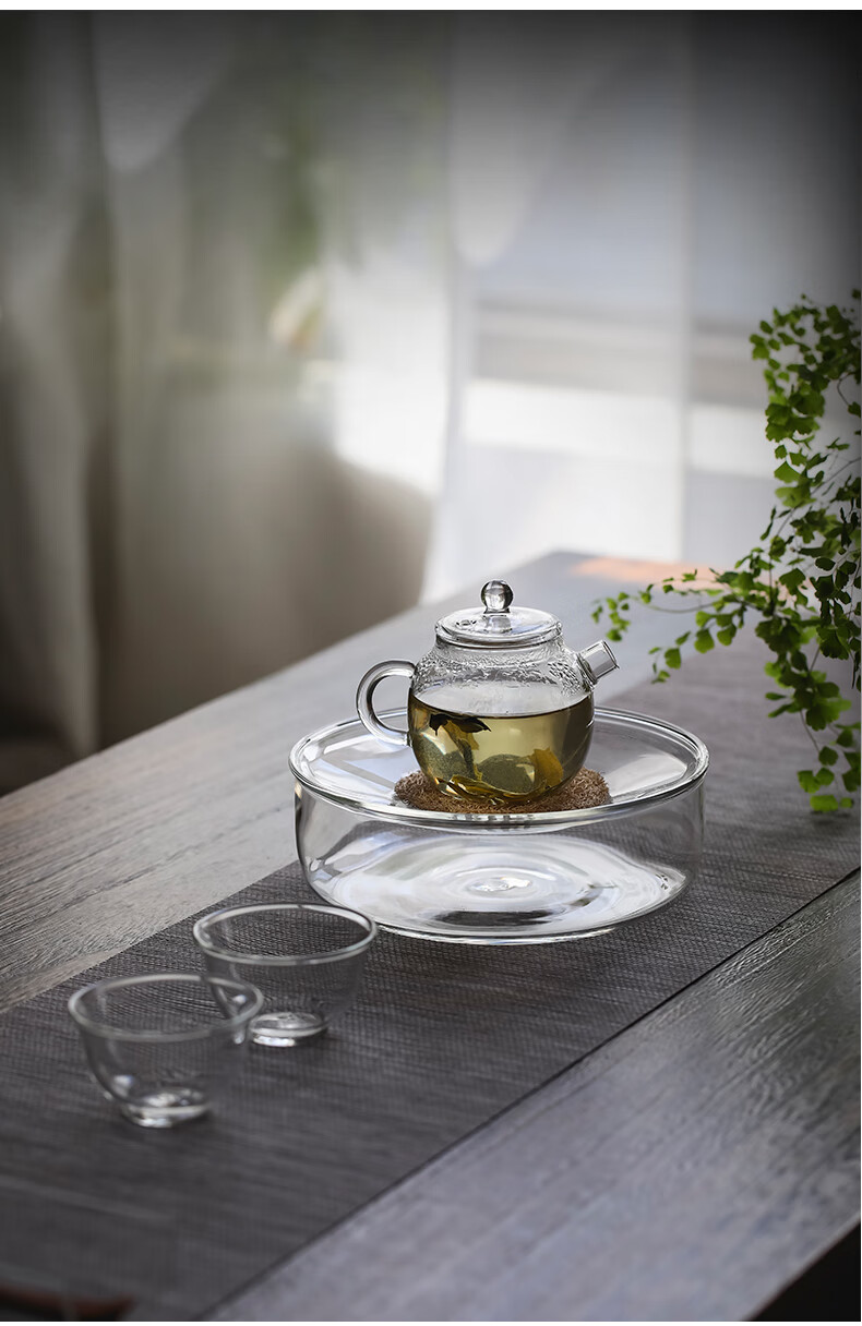 单人茶具随身茶具玻璃泡茶迷你小茶壶一人用功夫茶茶具150ml绿茶透明