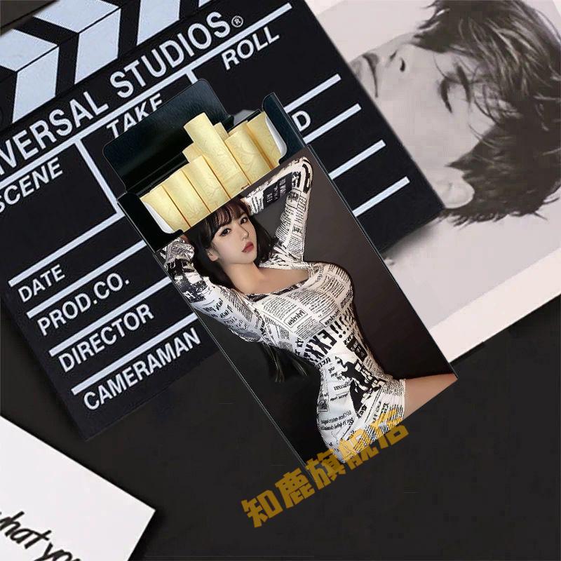 性感美女个性烟盒便携20支装铝合金创意烟壳送男女朋友定制礼物定制