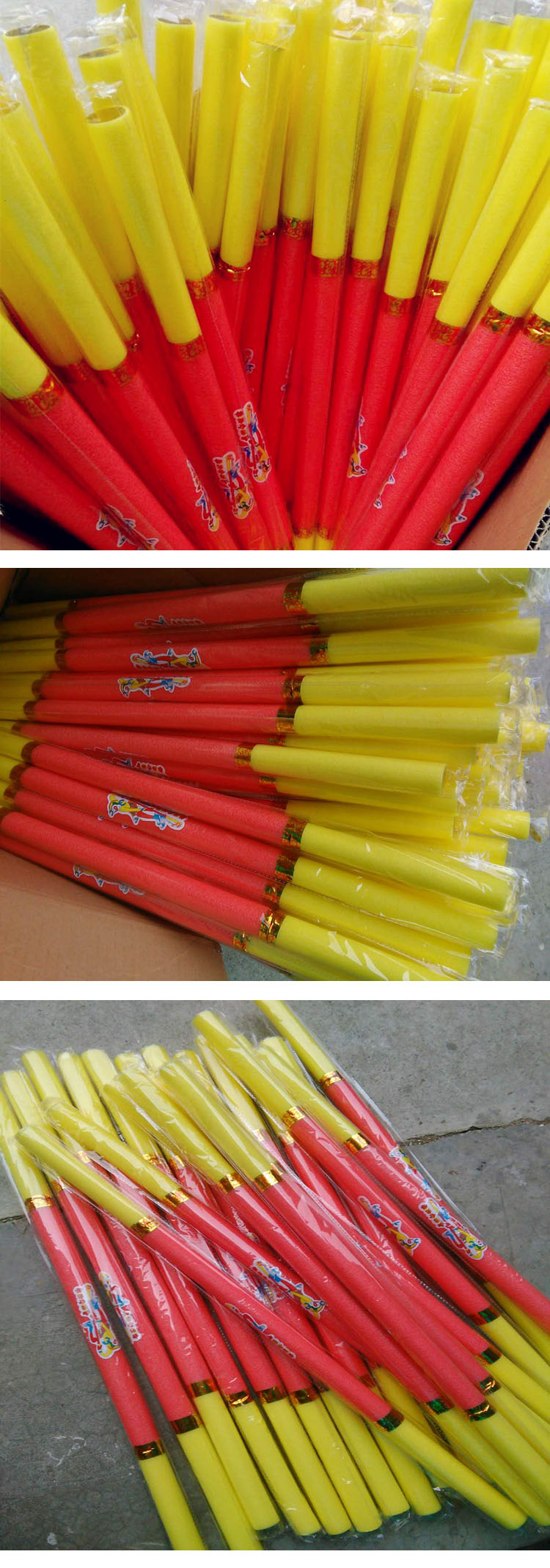 儿童泡沫棒孙悟空西游记软海绵金箍棒幼儿园舞蹈表演 红色海绵金箍棒