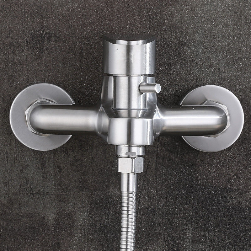 热水器混水阀冷热混水阀 304不锈钢淋浴卫生间洗澡花洒暗装三联浴缸