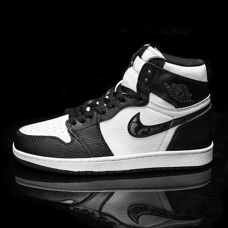 aj高帮黑白熊猫板鞋空军一号sb男鞋aj1篮球鞋烟灰色潮鞋 aj高帮影子灰