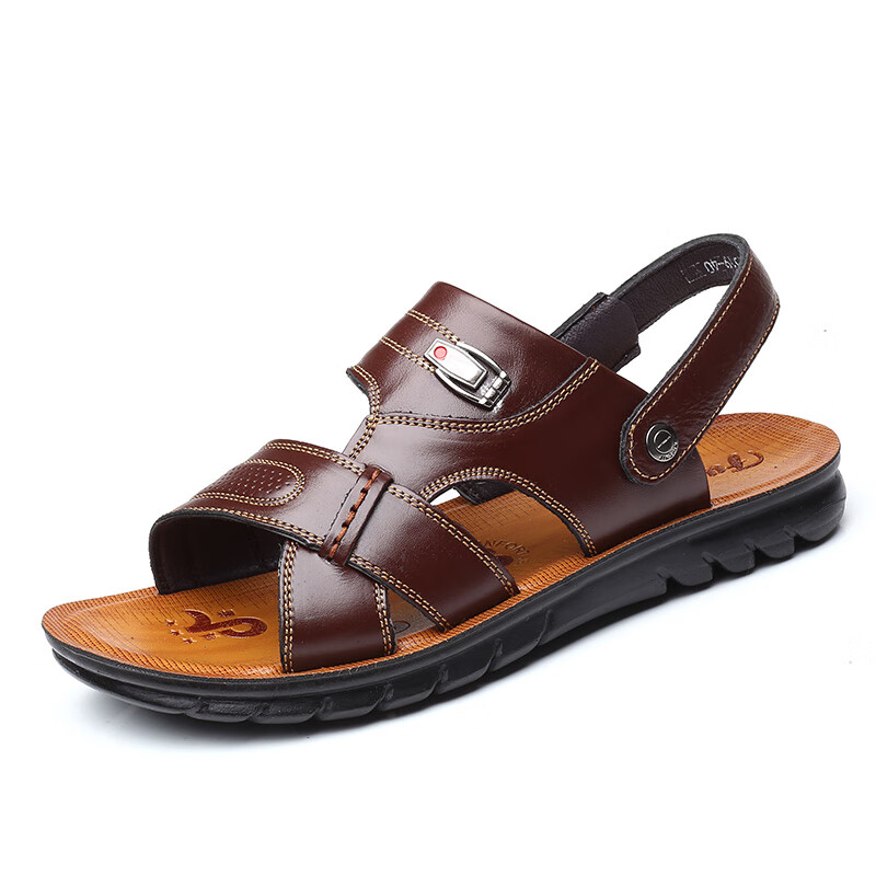 首页 惠券直播 京东商城 鞋包配饰 男士时尚真皮凉鞋 男士时尚真皮