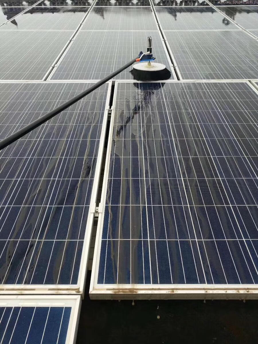光伏板清洗机工具太阳能清洁机械设备机器人电动擦电池发电组件刷标努