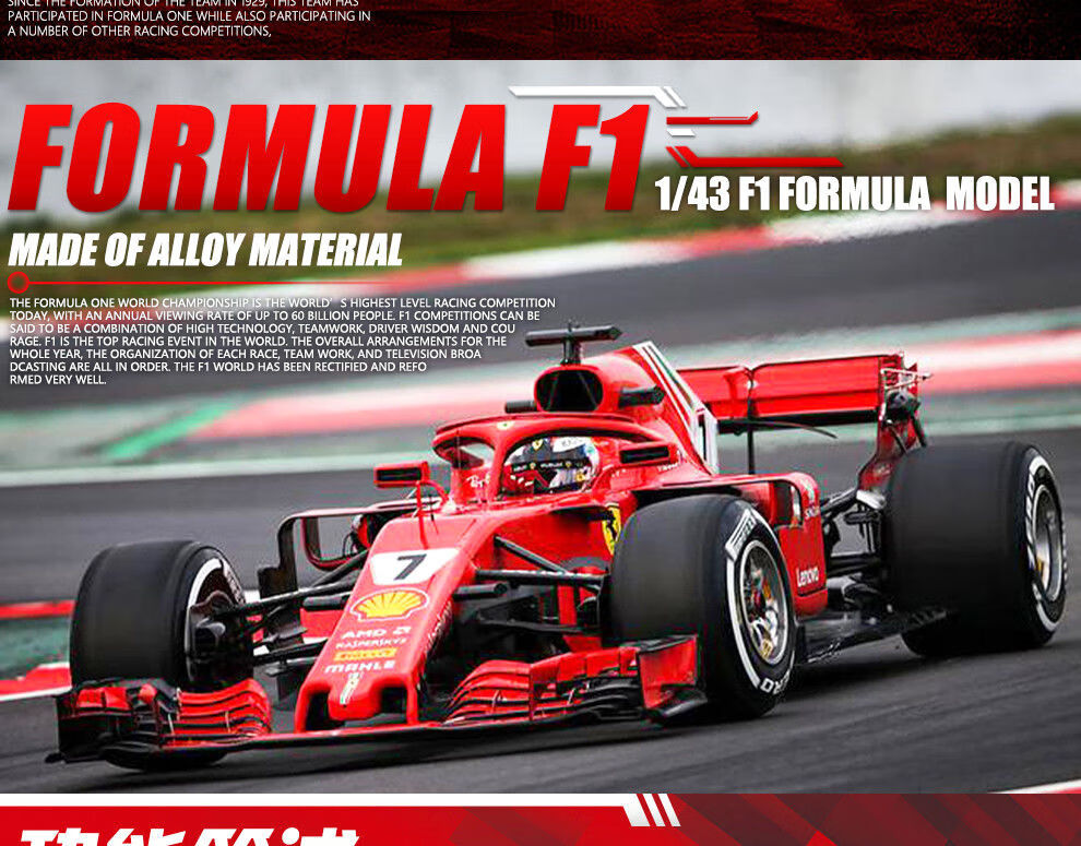 f1赛车法拉利奔驰红牛合金汽车模型一级方程式赛车玩具收藏摆件礼物