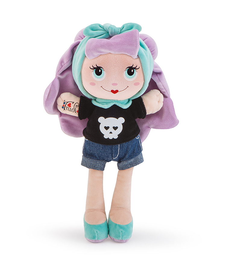 意大利trudi酷炫布娃娃系列布娃娃毛绒玩具女孩玩具儿童生日礼物送