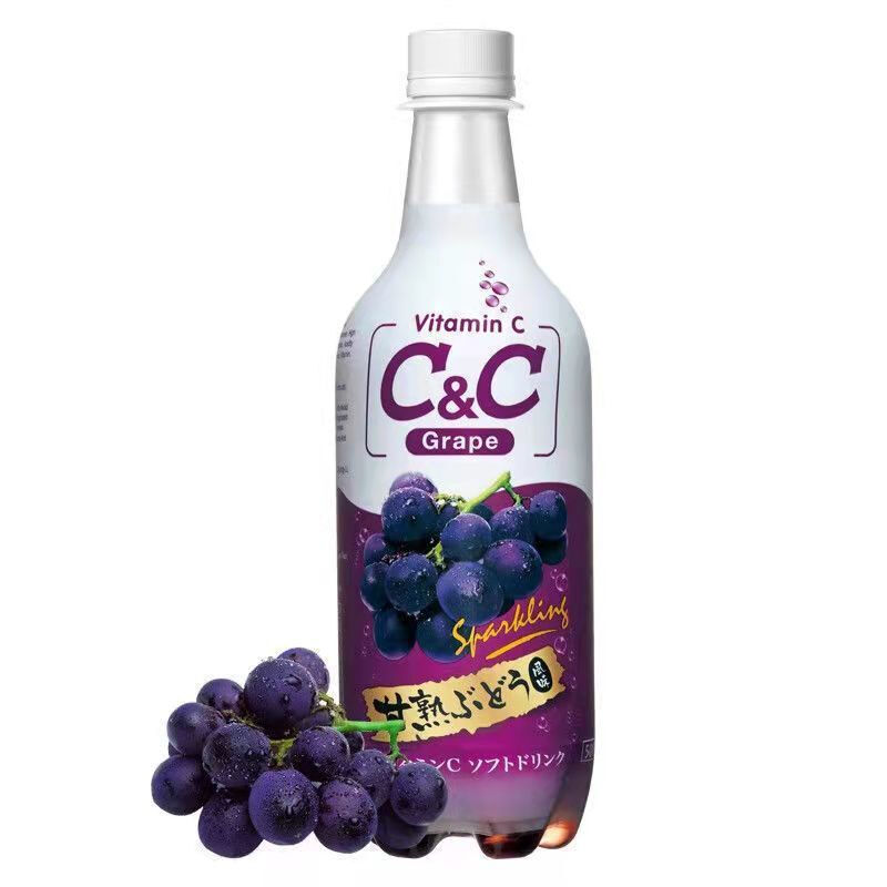 【官方旗舰】黑松cc 柠檬味葡萄乳酸菌风味苏打汽水果汁碳酸饮料 葡萄