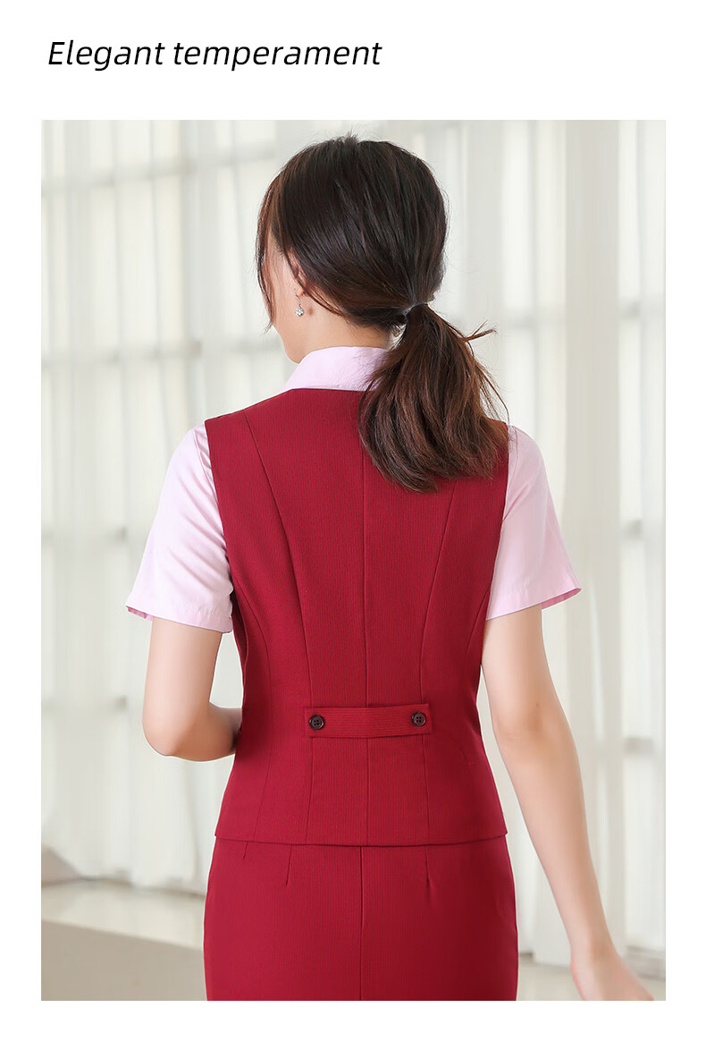 兴业银行行服工作服制服马甲西装马夹职业套装工装女秋冬坎肩褂子