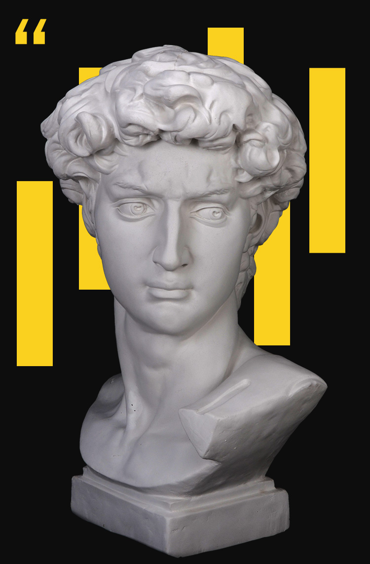 金辉腾-大号石膏像美术教具石膏头像雕塑石膏雕塑素描石膏头像模型