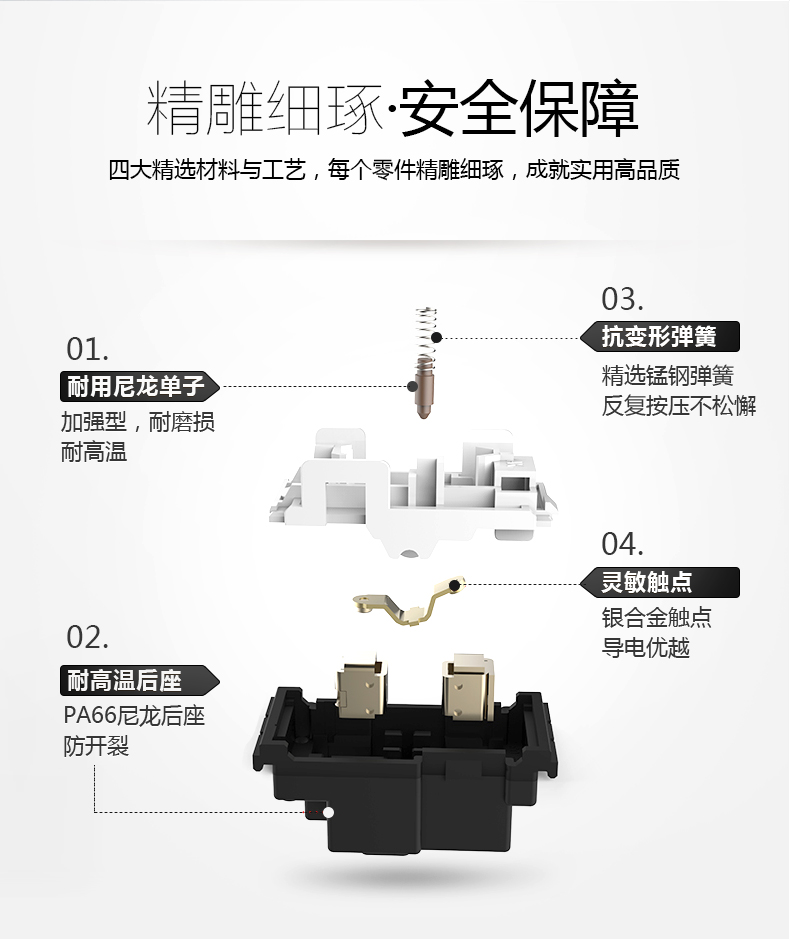 公牛电灯开关插座面板1开一开多控单开三控三联中途开关86型家用g07