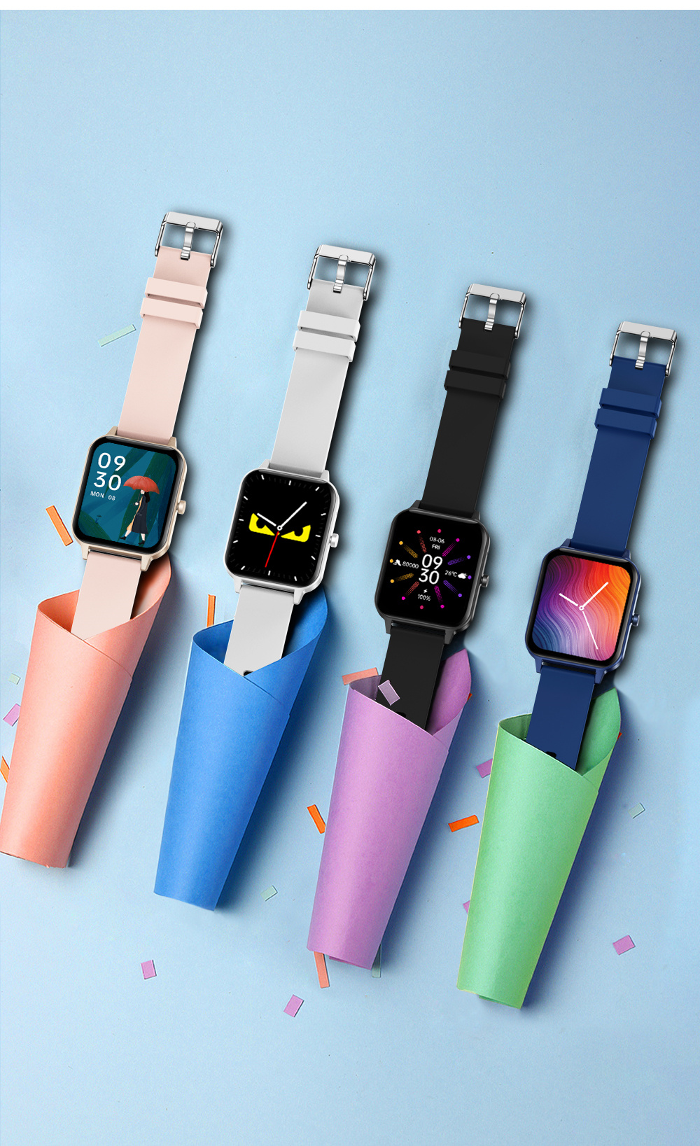 华为同款智能手表oppovivo手机太空人智能手表女蓝牙电话运动 钢带