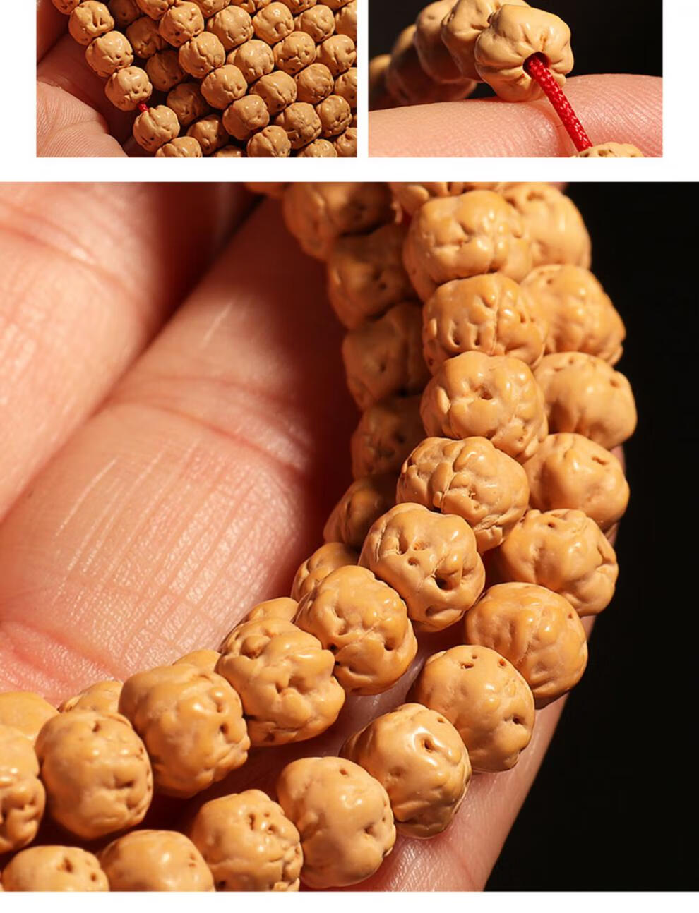 秋痕 小金刚菩提五爪金龙老树南瓜佛手原矮桩三日红108 颗南瓜手串