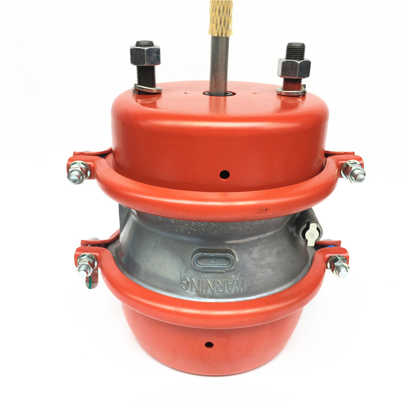 适用挂车分泵富华桥bpw双分泵弹簧制动气室半挂刹车分泵总成 红色(加