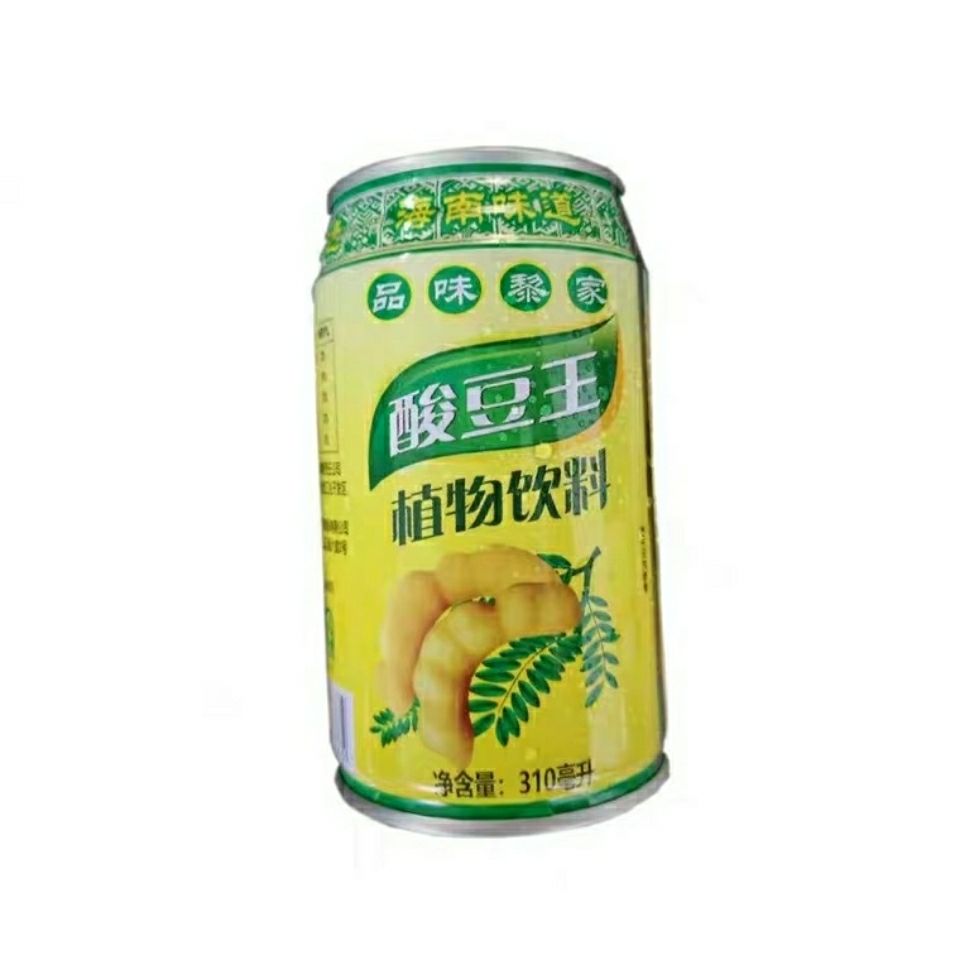 海南酸豆王植物饮料 海南特产酸豆汁饮品 解署解腻 310mlx8罐【图片
