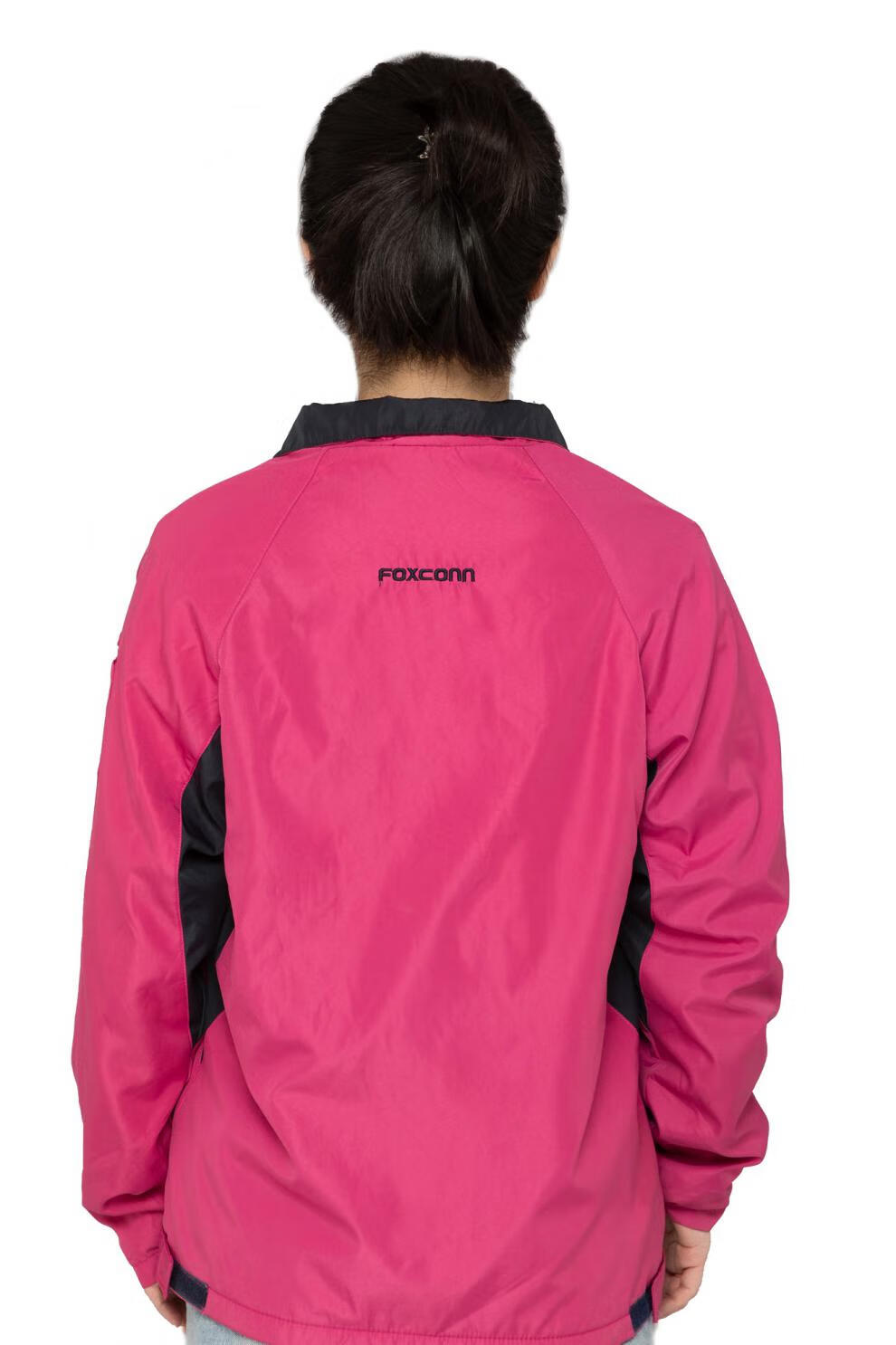 跃景富士康工衣冬季滑料加绒冬装外套男女款加厚夹克工装 加绒外套