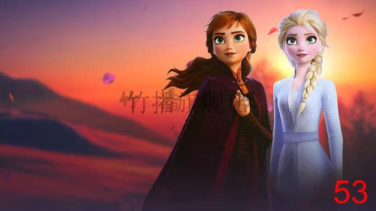 冰雪奇缘海报 冰雪奇缘2海报爱莎公主艾莎女王安娜海报贴画墙画装饰画