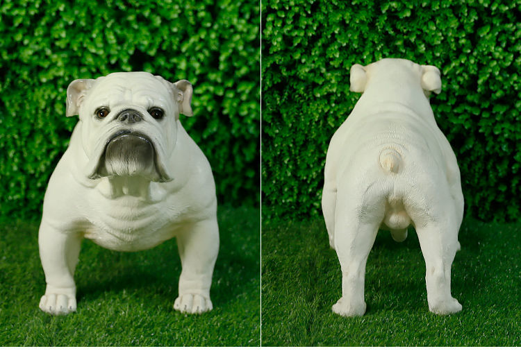 仿真狼狗摆件德国牧羊犬哈士奇树脂动物模型客厅庭院花园景观装饰坐姿