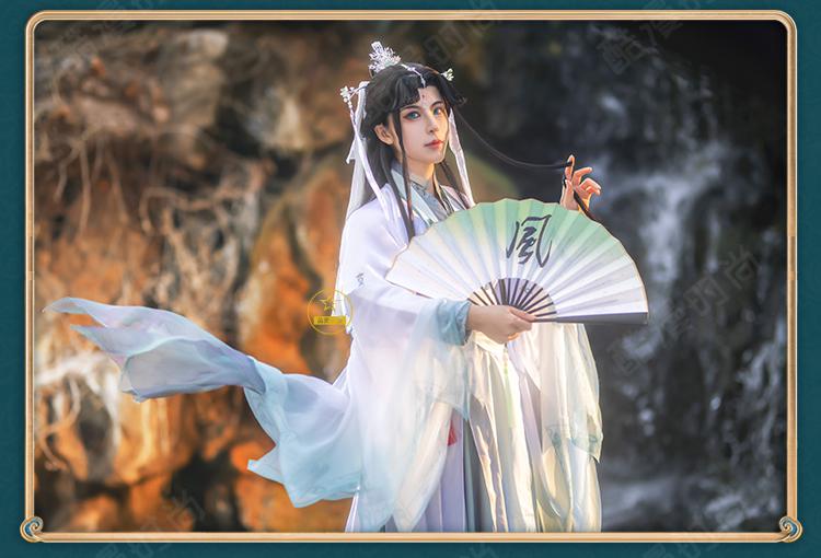 天官赐福风师青玄cos服风师娘娘雨师古装汉服假发cosply服装女 风师
