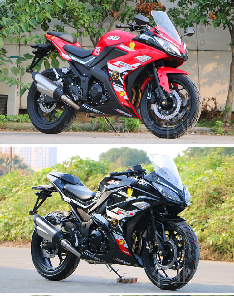 2022新款全新小忍者摩托车国四电喷重型机车地平线跑车公路赛街车可