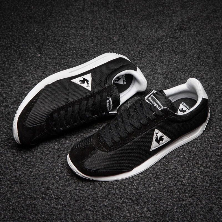 法国大公鸡男鞋大公鸡阿甘头女小白鞋跑步鞋情侣款 白色 39【图片