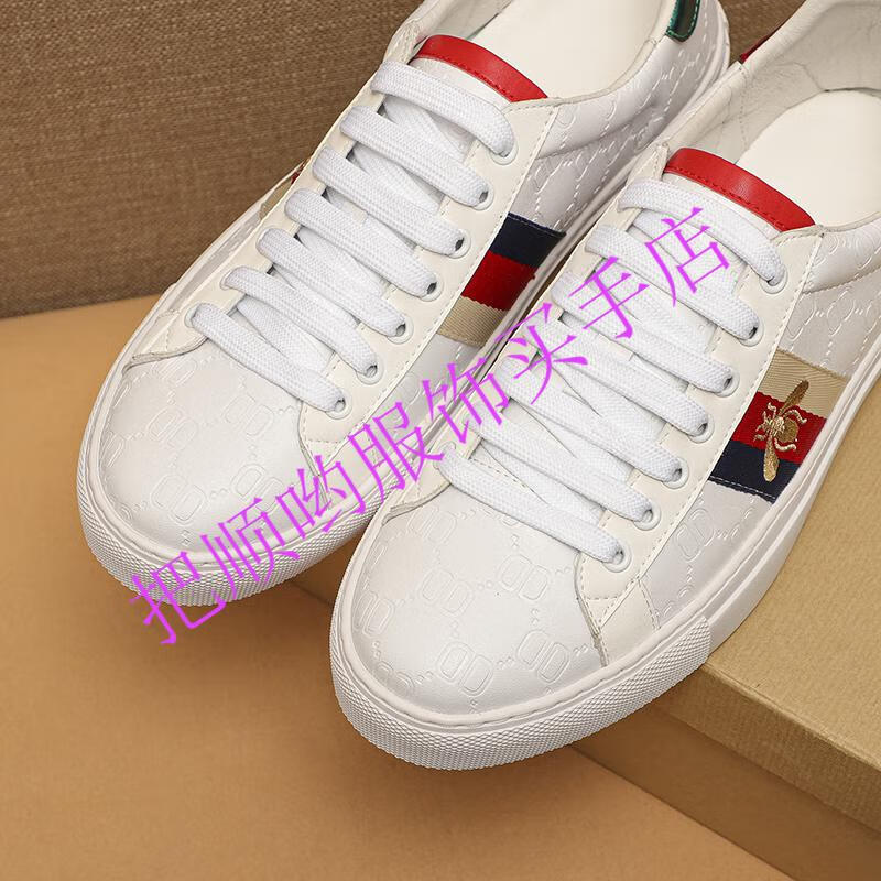 gucci古驰 酷奇古奇欧洲站小蜜蜂男板鞋拼色低帮潮鞋韩版潮流休闲鞋