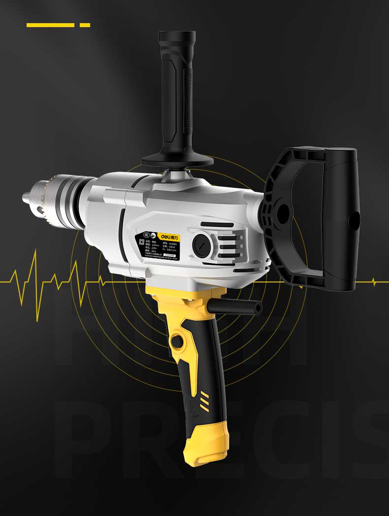得力飞机钻 大型电钻手柄多功能手电钻工业1200w大功率【图片 价格