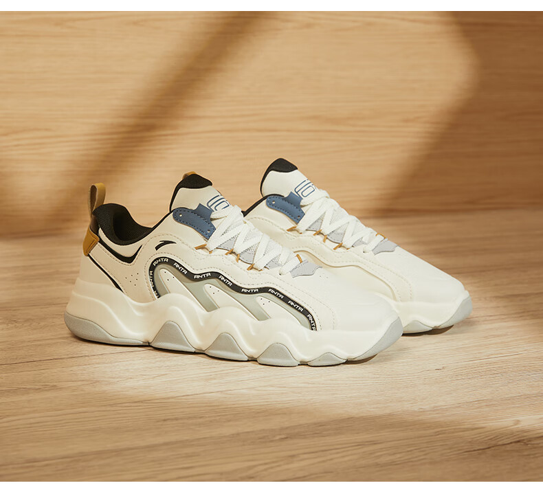 【后浪系列】安踏后浪板鞋男鞋2022秋冬季新款皮面防水休闲鞋运动鞋子