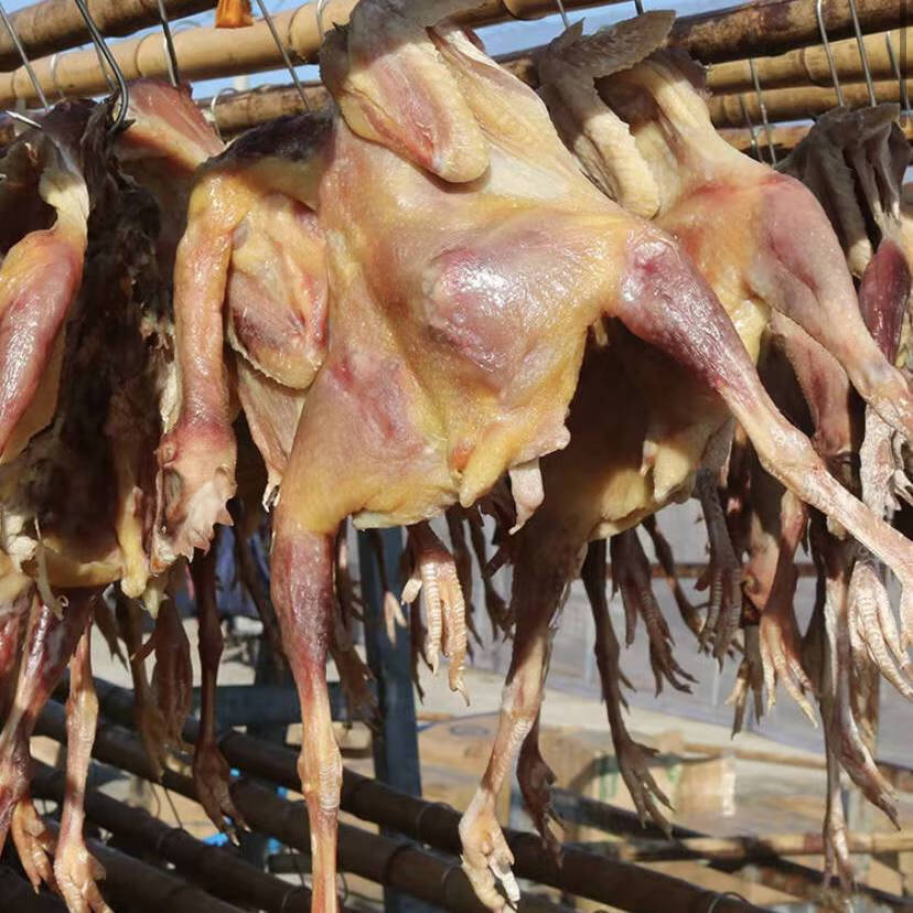 风干鸡整只腊鸡老母鸡湖北土特产农家自制咸货美食腊板鸭腊土鸡 3只